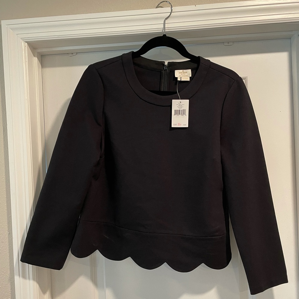 NWT Kate spade Black Top